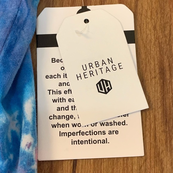 Urban Heritage Tie Dye Graphic Unisex Muscle Tank - Picture 6 of 8